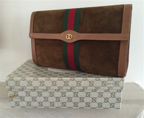 heart clutch gucci|Gucci vintage suede clutch.